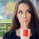 girl drinking soda